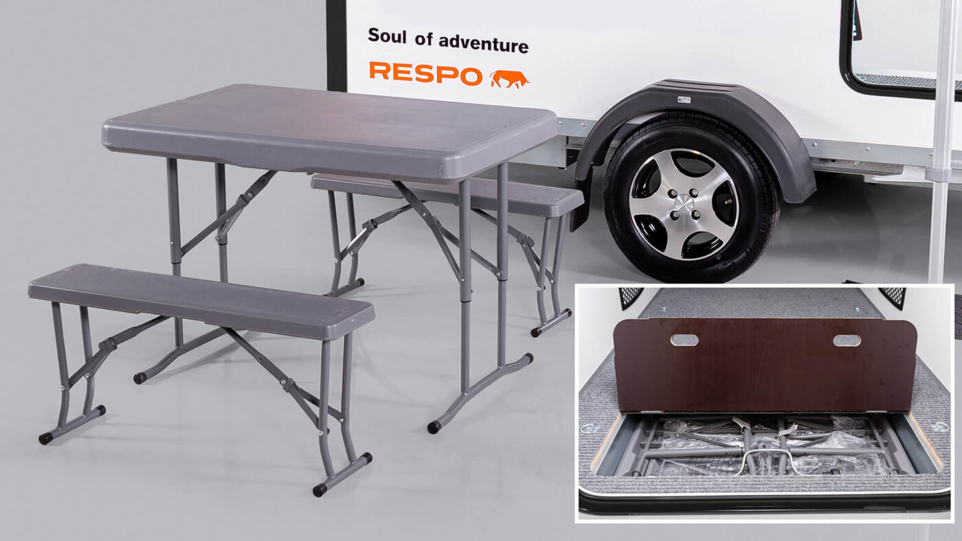 Retkisetti: pöytä & tuolit +135€